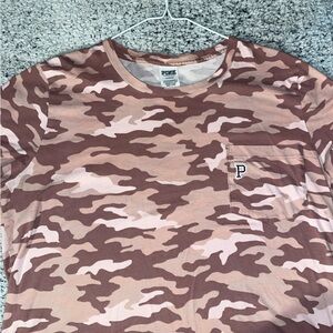 Pink camo tee shirt